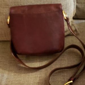Coletta Genuine Leather Cherry/Brown Purse